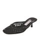 Jimmy Choo Leather Mesh Accents Mules
