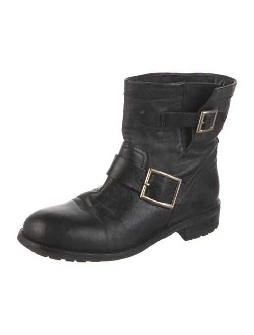 Jimmy Choo Leather Moto Boots