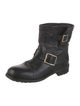 Jimmy Choo Leather Moto Boots