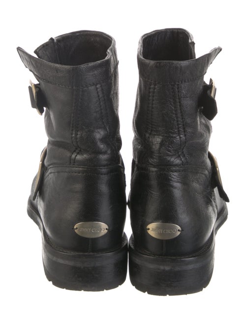 Jimmy Choo Leather Moto Boots