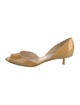 Jimmy Choo Patent Leather Leather Trim Embellishment D'Orsay Pumps