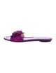 Jimmy Choo Suede Crystal Embellishments Slides