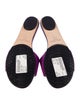 Jimmy Choo Suede Crystal Embellishments Slides