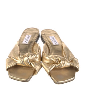 Jimmy Choo Leather Slides