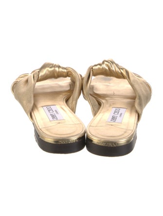 Jimmy Choo Leather Slides