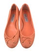 Jimmy Choo Leather Lasercut Accents Ballet Flats