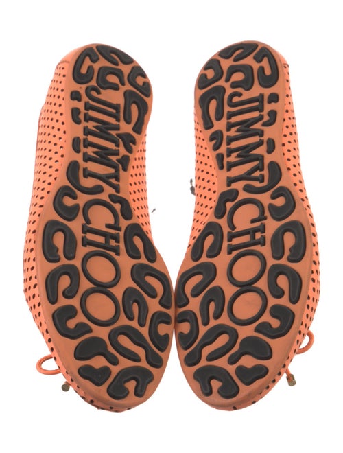 Jimmy Choo Leather Lasercut Accents Ballet Flats