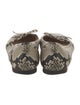 Jimmy Choo Leather Animal Print Ballet Flats