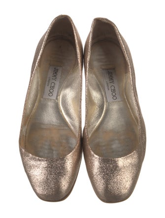 Jimmy Choo Glitter Glitter Accents Ballet Flats