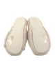 Jimmy Choo Lamb Fur Crystal Embellishments Slides