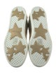 Jimmy Choo Leather Glitter Accents Sneakers