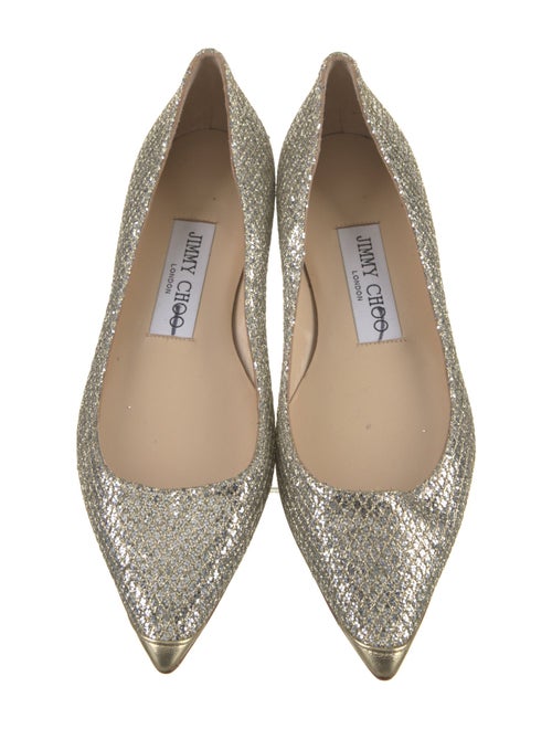 Jimmy Choo Glitter Ballet Flats