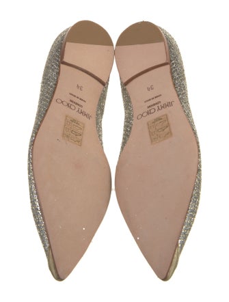 Jimmy Choo Glitter Ballet Flats