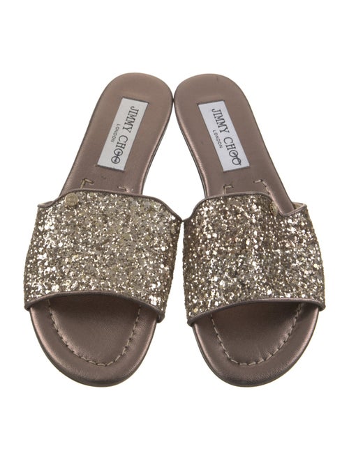 Jimmy Choo Glitter Slides