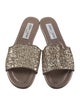 Jimmy Choo Glitter Slides