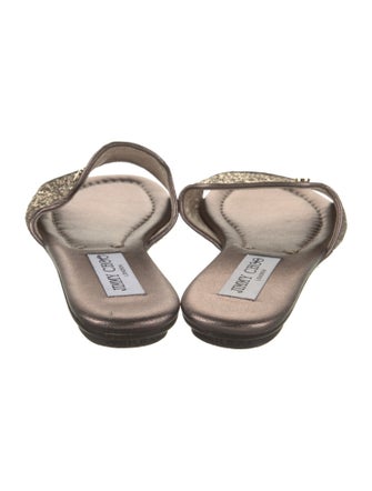 Jimmy Choo Glitter Slides