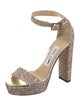 Jimmy Choo Glitter Sandals