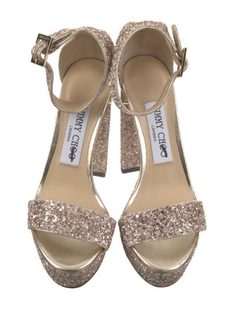 Jimmy Choo Glitter Sandals