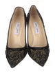 Jimmy Choo Leather Studded Accents Pumps