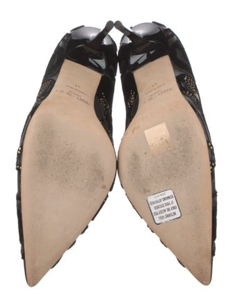 Jimmy Choo Leather Studded Accents Pumps