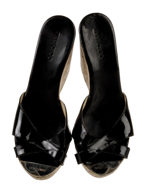 Jimmy Choo Patent Leather Slides