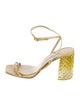 Jimmy Choo Embossed Leather Patterned Sandals