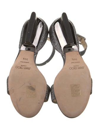 Jimmy Choo Glitter Accents Sandals