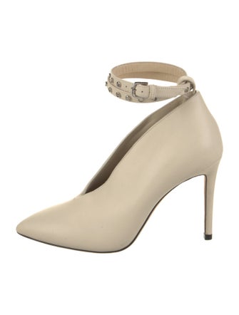 Jimmy Choo Leather Studded Accents Pumps