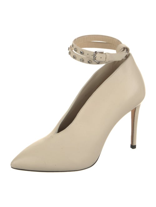 Jimmy Choo Leather Studded Accents Pumps