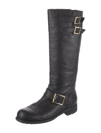 Jimmy Choo Leather Riding Boots