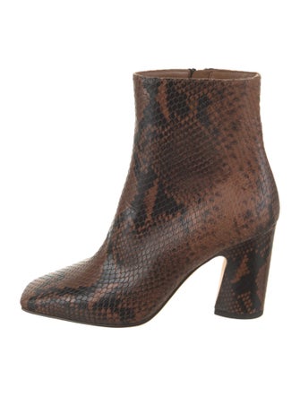 Jimmy Choo Leather Animal Print Boots
