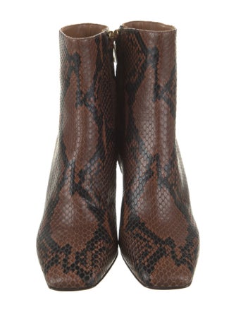 Jimmy Choo Leather Animal Print Boots
