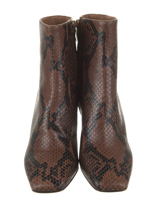 Jimmy Choo Leather Animal Print Boots