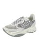 Jimmy Choo Leather Glitter Accents Sneakers