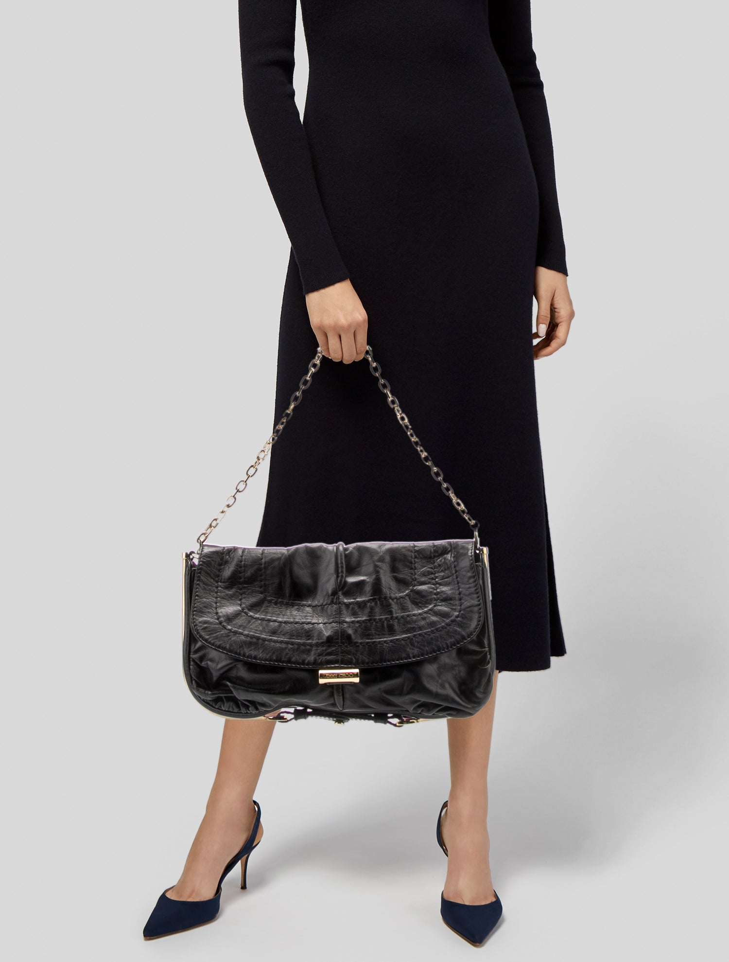 Jimmy Choo Leather Shoulder Bag