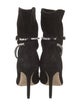 Jimmy Choo Suede Crystal Embellishments Sock Boots