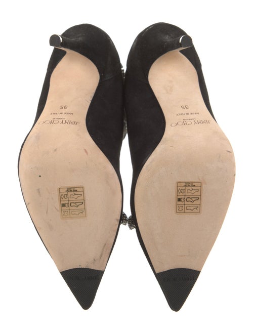 Jimmy Choo Suede Crystal Embellishments Sock Boots