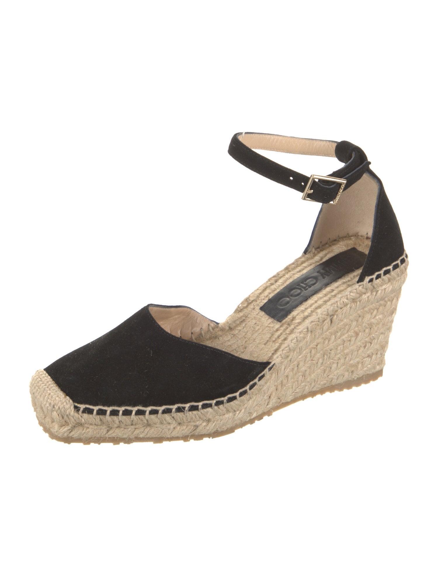 Jimmy Choo Suede Braided Accents D'Orsay Pumps