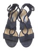 Jimmy Choo Animal Print T-Strap Sandals