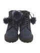 Jimmy Choo Suede Combat Boots