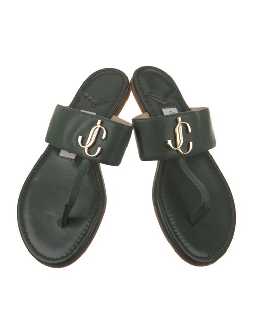 Jimmy Choo Leather Slides