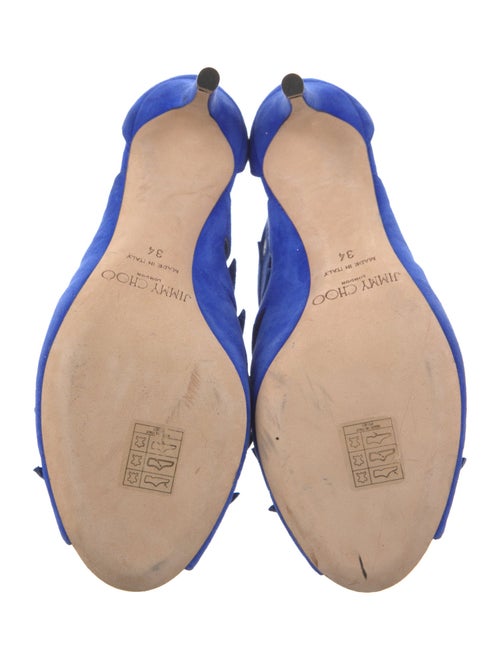 Jimmy Choo Suede Cutout Accent Sandals