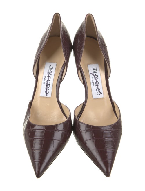 Jimmy Choo Leather Animal Print D'Orsay Pumps