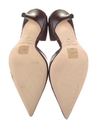 Jimmy Choo Leather Animal Print D'Orsay Pumps