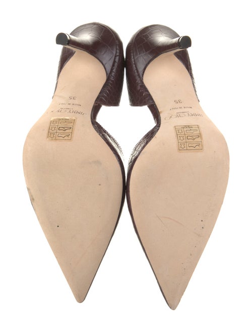 Jimmy Choo Leather Animal Print D'Orsay Pumps