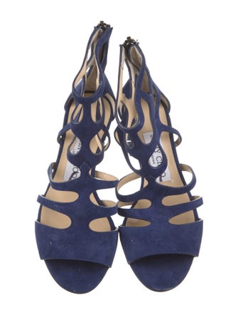 Jimmy Choo Suede Cutout Accent Gladiator Sandals