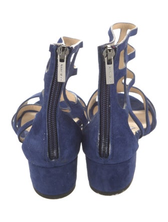 Jimmy Choo Suede Cutout Accent Gladiator Sandals