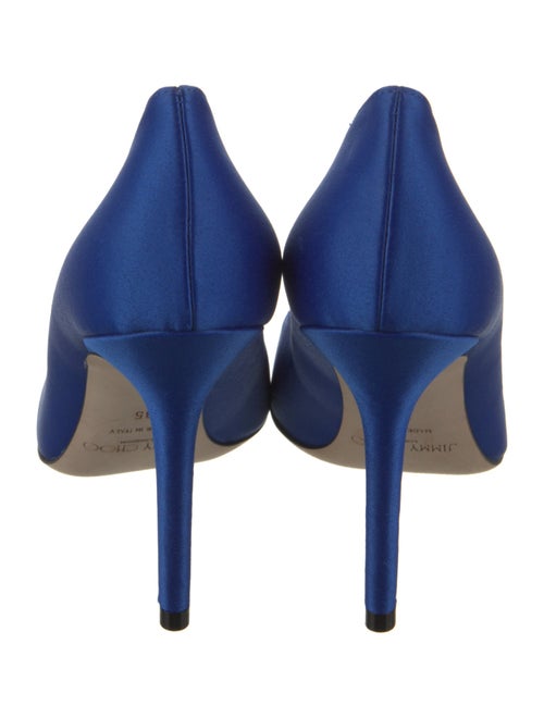 Jimmy Choo Satin Crystal Embellishments Pumps