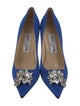 Jimmy Choo Satin Crystal Embellishments Pumps