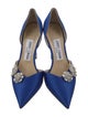 Jimmy Choo Satin Crystal Embellishments D'Orsay Pumps